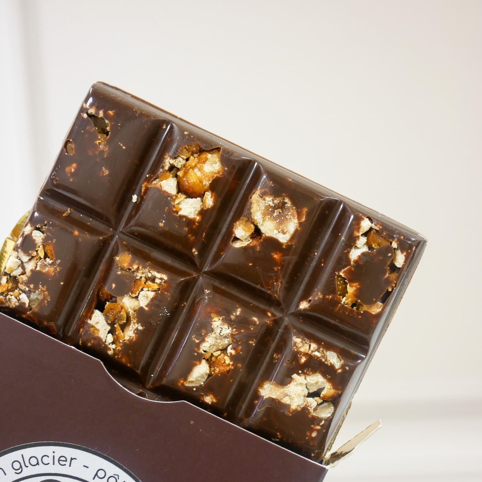 tablette chocolat noir noisette