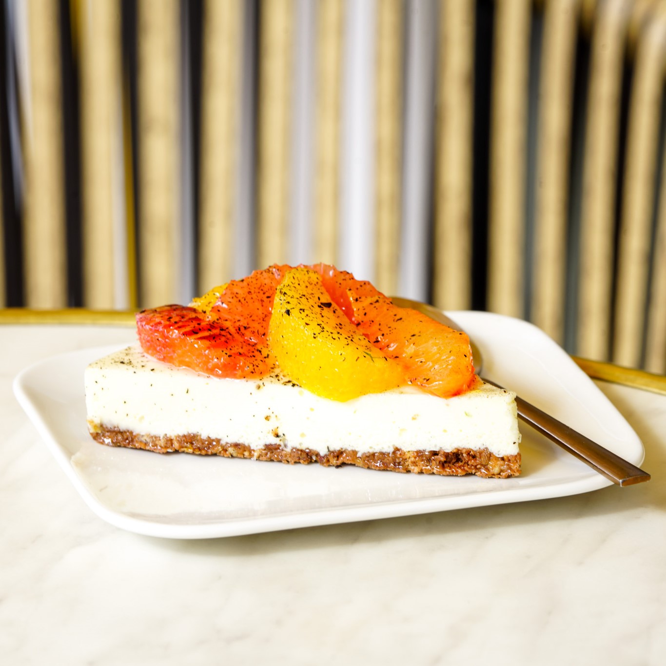 Mozaïk cheesecake agrumes