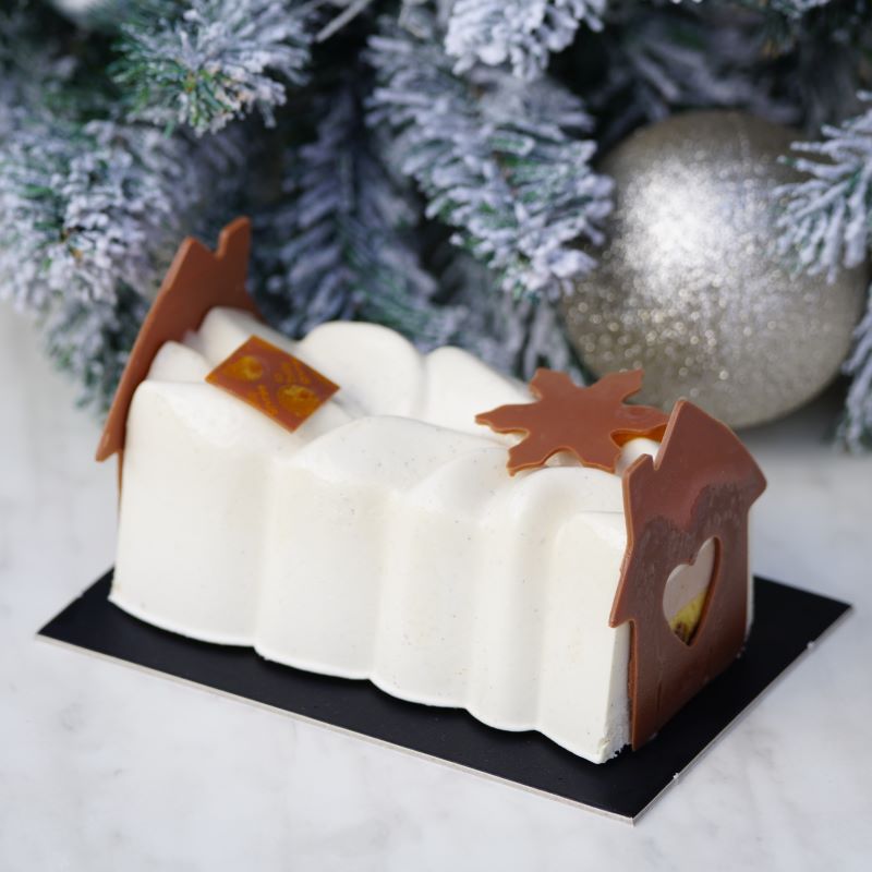 bûche vanille exotique chocolat lait